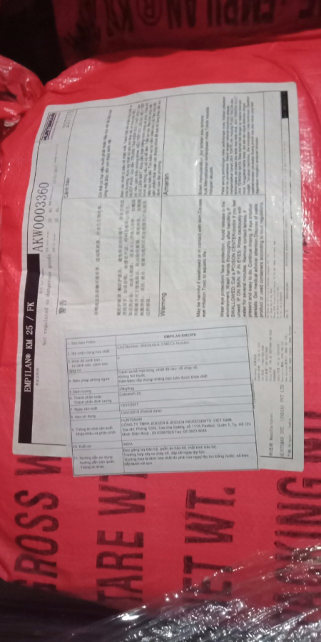 EMPILAN KM 25 / FK, Cremophor A25: kem dạng đặc