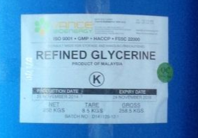 Glycerine 99.5% min USP